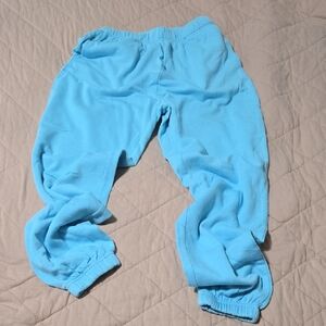 Garage Washed Neon Blue Boyfriend Joggers